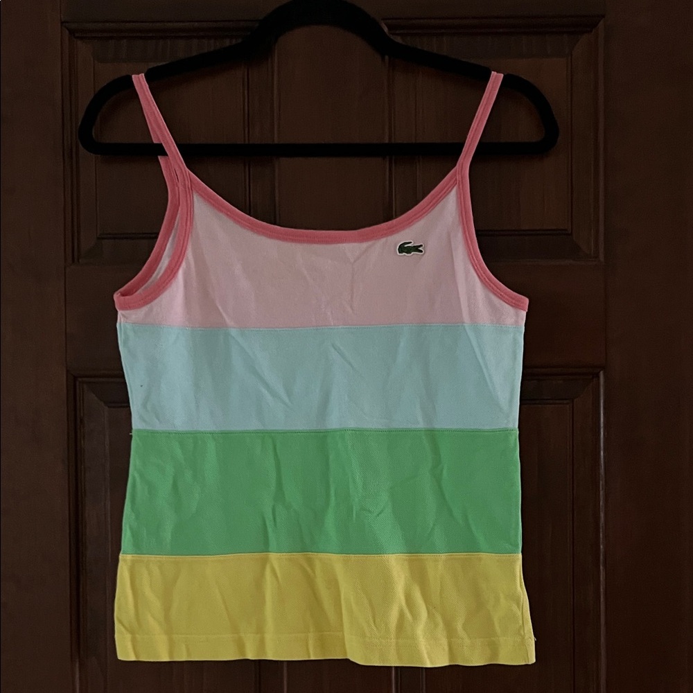 Lacoste Women's Pastel Striped Camisole